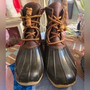 Sperry Top Sider, Duck Boots, Womens 7, Waterproof, Rubber Boots
